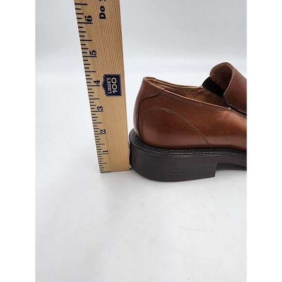 Wild Pair Men\'s Italian Leather Brown Dress Shoes Size 11 Slip On Square… main image 6